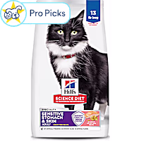 Hill's Science Diet Adult Sensitive Stomach & Skin Grain Free Salmon & Yellow Pea Recipe Dry Cat Food
