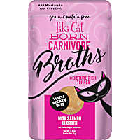 Tiki Cat Savory Broth with Meaty Bits Salmon Flavored Cat Treats