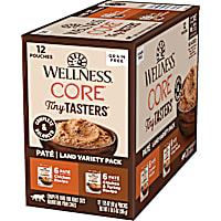 Wellness CORE Tiny Tasters Chicken, Chicken & Turkey Pate Land Variety Pack Grain Free Wet Cat Food