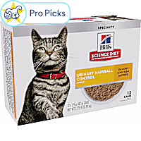 Hill's Science Diet Adult Urinary & Hairball Control Wet Canned Cat Food Multipack
