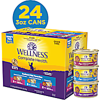 Wellness Complete Health Seafood Pate Favorites Variety Pack Wet Adult Cat Food