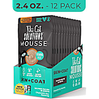 Tiki Cat Solutions Mousse, Skin + Coat, Salmon Recipe in Broth Cat Food