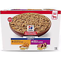 Hill's Science Diet Chicken, Beef Senior 7+ Canned Dog Food Variety Pack