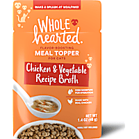 WholeHearted Chicken & Vegetable Recipe Broth Flavor-Boosting Wet Cat Meal Topper