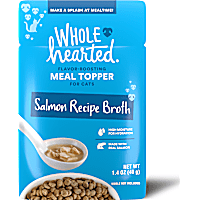 WholeHearted Salmon Recipe Broth Flavor-Boosting Wet Cat Meal Topper