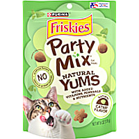 Friskies Party Mix Natural Yums Catnip Flavor Cat Treats