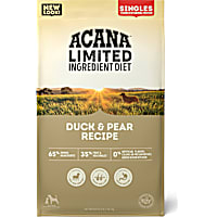 ACANA Duck & Pear Recipe Singles Limited Ingredient Grain Free High Protein Dry Dog Food