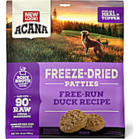 ACANA Topper Free-Run Duck Recipe Patties Grain-Free High Protein Freeze Dried Dog Food
