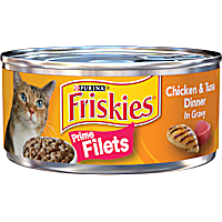 Friskies Prime Filets Chicken & Tuna Canned Cat Food in Gravy