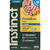 Instinct Frozen Raw Bites For Puppies Grain Free Cage Free Chicken Recipe Dog Food
