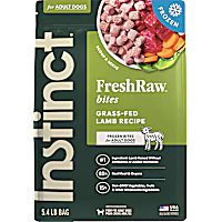 Instinct Frozen Raw Bites Grain Free Grass Fed Lamb Recipe Dog Food