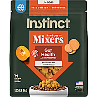 Instinct Frozen Raw Boost Mixers Grain Free Gut Health Grain Free All Natural Dog Food Topper