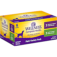 Wellness Complete Health Pate Variety Pack Wet Canned Dog Food