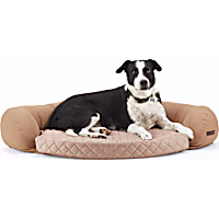 Reddy Tan Cozy & Cool Touch Corner Dog Bed
