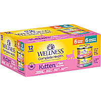 Wellness Complete Health Kitten Whitefish & Tuna and Chicken Variety Pack Wet Food