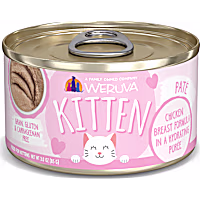 Weruva Kitten Pate Chicken Breast Formula in a Hydrating Puree Wet Cat Food