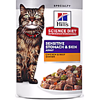 Hill's Science Diet Adult Sensitive Stomach & Sensitive Skin Chicken & Beef Cat Food