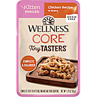 Wellness CORE Minced Chicken in Gravy Tiny Tasters Wet Kitten Food