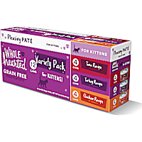 WholeHearted Grain Free Wet Kitten Food Pate Variety Pack