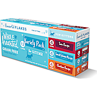 WholeHearted Grain Free Kitten Flakes Wet Cat Food Variety Pack