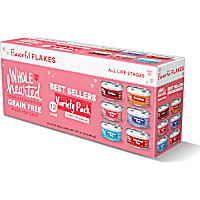 WholeHearted Grain Free Best Sellers Flakes Wet Cat Food Variety Pack