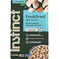 Instinct Freeze Dried Raw Meals Grain Free Wild-Caught Alaskan Pollock Recipe Dog Food