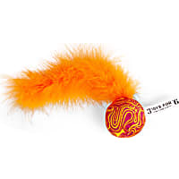 Leaps & Bounds Feather Boa Balls Assorted Colors Cat Toy