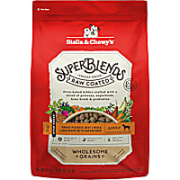 Stella & Chewy's SuperBlends Raw Coated Wholesome Grains Grass-Fed Beef, Beef Liver & Lamb Recipe Dry Dog Food
