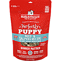 Stella & Chewy's Freeze Dried Raw Dinner Patties Protein Rich Perfectly Puppy Beef & Salmon Recipe Dry Dog Food