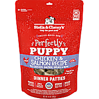 Stella & Chewy's Freeze Dried Raw Dinner Patties Protein Rich Perfectly Puppy Chicken & Salmon Recipe Dry Dog Food