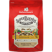 Stella & Chewy's SuperBlends Raw Blend Wholesome Grains Cage-Free Chicken & Duck Recipe with Superfoods Dry Dog Food