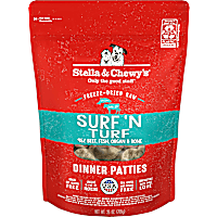 Stella & Chewy's Freeze Dried Raw Dinner Patties High Protein Surf 'N Turf Salmon & Beef Recipe Dry Dog Food
