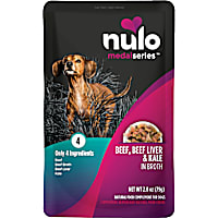 Nulo MedalSeries Beef, Beef Liver & Kale in Broth Wet Dog Food Toppers