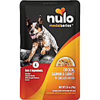 Nulo MedalSeries Chicken, Salmon & Carrot in Broth Wet Dog Food Toppers