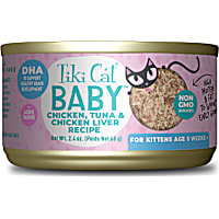 Tiki Cat Baby Chicken, Tuna, & Chicken Liver Wet Recipe for Cats