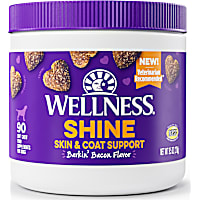 Wellness Barkin' Bacon Flavored Soft Chew Skin & Coat Supplements for Dogs