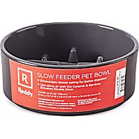 Reddy Black Double Diner Slow Feeder Replacement Bowl for Dogs