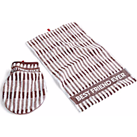 Reddy Pink Drool Mitt & Towel Set for Dogs