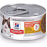 Hill's Science Diet Adult Perfect Digestion Chicken, Vegetable & Rice Stew Canned Cat Food