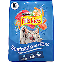 Purina Friskies Seafood Sensations with Salmon, Tuna and Shrimp Flavors Dry Cat Food