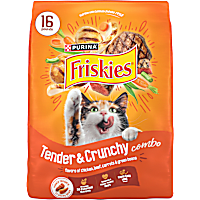 Purina Friskies Tender and Crunch'd with Flavors of Chicken, Beef, Carrots and Green Beans Cat Food