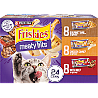 Friskies Meaty Bits Gravy Wet Cat Food Variety Pack
