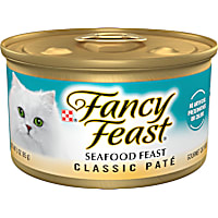 Fancy Feast Grain Free Seafood Feast Classic Pate Wet Cat Food