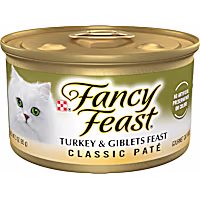 Fancy Feast Grain Free Turkey and Giblets Classic Pate Wet Cat Food