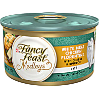 Fancy Feast Medleys White Meat Chicken Florentine With Cheese & Garden Greens Pate Wet Cat Food