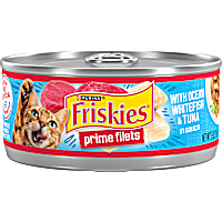 Friskies Prime Filets With Ocean Whitefish and Tuna in Sauce High Protein Wet Cat Food