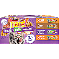 Purina Friskies Poultry Pate Favorites Wet Cat Food Variety Pack