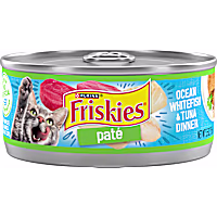 Purina Friskies Ocean Whitefish and Tuna Dinner Wet Cat Food Pate