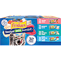 Purina Friskies Seafood Favorites Wet Cat Food Pate Variety Pack