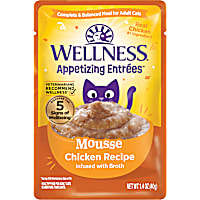 Wellness Appetizing Entrees Mousse Chicken Recipe Infused with Broth Natural Wet Cat Food